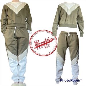 Brooklyn Cloth Co. Apres Ski Nordic-V 2-Piece Sweatshirt and Sweatpants Set